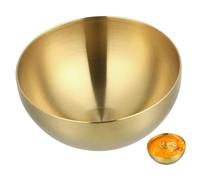 OFFSCH Saladier Inox Doré Multifonction pour Salade Fruits Nouilles Résistant et Élégant Bol de Cuisine Polyvalent pour Service et Préparation