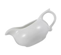 OFFSCH Saucière en Céramique Bec Verseur Plat 1 Pièce Tasse à Sauce pour Restaurant Distributeur de Sauce Polyvalent Chaudes et Froides Cuisine Occidentale