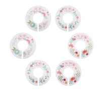 OFFSCH Séparateurs de Tailles de Vêtements Autocollants des Deux Côtés en Plastique Léger 6pcs Forme Ronde pour Bébé pour Penderie et Shower