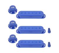 OFFSCH Set de Caches de Microphone de Guitare Électrique Bleus avec Boutons de Contrôle de Volume et Couvercle de Bascule pour Guitare Basse et Électrique Accessoires Précis de Réglage Du