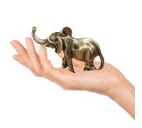 OFFSCH Statuette Éléphant en Laiton Vintage, Finition Soignée, Ornement