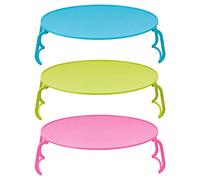 OFFSCH Support De Cuisson Vapeur Pliant 3pcs Égouttoir à Vaisselle Chauffant En Pp Résistant Chaleur Pour Micro-ondes Et Rangement Alimentaire