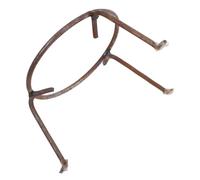 OFFSCH Support de Wok en Métal Portable Cuisine de Camping, Petit Trépied Rond en Acier, Support Polyvalent pour Barbecue en Extérieur, Résistante Usure, Accessoire pour Foyer Grand Format