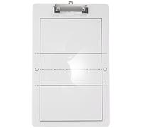 OFFSCH Tableau de Volley-Ball Portable en PVC Blanc, Léger | Surface Effaçable, Conception Pratique, pour Entraînement et Démonstration de Formation