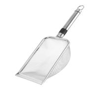 OFFSCH Tamis à Terreau en Acier Inoxydable 5x5 Mm avec Pelle de Jardin Ergonomique pour Compost et Tamisage de Sable, Outil Polyvalent de Jardinage pour Filtrer Terre, Gravier et Litière