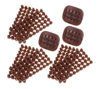 OFFSCH Tampon à Biscuits Alphabet Moule à Lettres en Plastique Marron, 3 Sets, Démontable, pour Décoration de Biscuits et Projets de Poterie, Adultes et Garçon et Filles