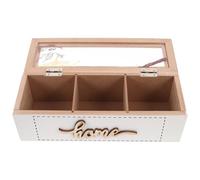 OFFSCH Tea Bag Organizer Box Vintage Nordic Wooden Storage With Lid Multipurpose Tea And Holder For Kitchen Cabinet And Countertop Wood Design For Parties
