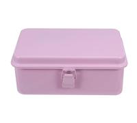 OFFSCH Tôle d'acier Laminée à Froid Boîte à Outils Rose, Robuste | Rangement D’outils, Forte Capacité de Charge, Facile à Transporter, Intérieur et Réserve