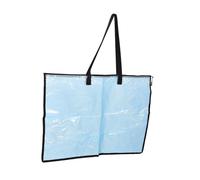 OFFSCH Transparent Poster Storage Bag with Zipper and Handle Large Art Organizer for Posters Artwork and Document Storage Portable File Folder for School