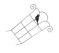 OFFSCH Treillis de Jardin Forgé Résistant Support pour Plantes Grimpantes Intérieur Extérieur avec Motif Oiseaux Support pour et Plantes Intérieur Facile à Installer et Imperméable
