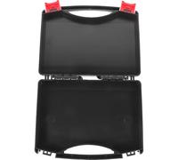 OFFSCH Valisette en Plastique Noir Grosse Capacité, Petite Mallette Rigide pour Rangement et Transport D'outils Essentiels pour Atelier et Véhicule
