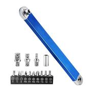 Offset Extension Wrench - Slim Drive Tool, Pro Set with Double Drive Adapters, High-Torque Steel Alloy, Smash Rated Efficiency, Mechanical Aid for Professionals Enthusiasts Technicians