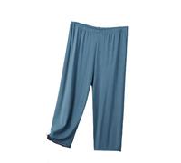 OFFSUM Bas De Pyjama Femme - Pantalon De Sommeil D'Été Mince Maison Vêtements Coton 8XL Plus Taille Taille Haute Mince Vêtements De Nuit Simple Confortable Détente Détente,Bleu,4XL