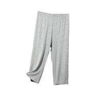 OFFSUM Bas De Pyjama Femme - Pantalon De Sommeil D'Été Vêtements De Maison Minces Coton Taille Haute Taille Haute Vêtements De Nuit Minces Simple Doux Confortable Casual Loungewear, Gris, 6XL