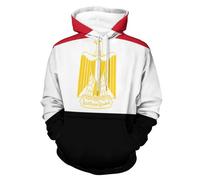 OFFSUM Sweat Capuche Unisexe 3D Egypte Drapeau National Sweat à Capuche décontracté à Manches Longues avec Grande Poche pour l'automne et l'hiver L