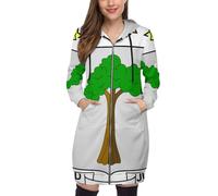 OFFSUM Veste À Capuche Pour Femme - Guinée Équatoriale Drapeau National Cardigans À Capuche Pour Femme, Décontractés, Avec Poches, Hauts Amples, Cordon De Serrage, Vêtements D'Extérieur, Au