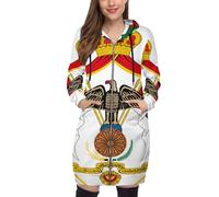 OFFSUM Veste À Capuche Pour Femme - Jordanie Drapeau Nationalmanteau Grande Taille Automne-Hiver, Sweat À Capuche, Cardigan, Mode Streetwear, Vêtements De Randonnée Coupe-Vent En Plein Airxxl