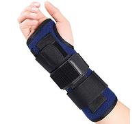 Offtrte Attelle de poignet pour canal carpien - Double fixation - Dispositif d'immobilisation de l'avant-bras réglable - Attelle d'immobilisation de l'avant-bras (droite)