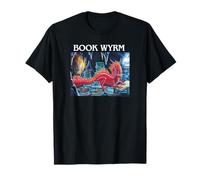 Offworld Designs Book Wyrm Funny Dragon's Lair Reading Nook T-Shirt
