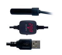 Ofggd Poêle à citerne en céramique pour petits poissons Mise en évidence par USB Température numérique Immaculée Observation de quatre mille minuscules aquariums Four électrique