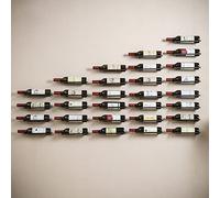 OFILLES Lot de 3 supports muraux noirs pour bouteilles de vin - Support mural en métal à suspendre pour le stockage de boissons/bouteilles de liqueur