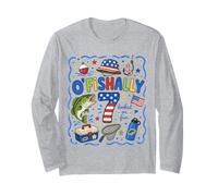 O'Fishally, garçon de 7 Ans, Funny Fishing, 7e Anniversaire Manche Longue