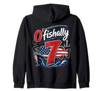 O'Fishally, garçon de 7 Ans, Funny Fishing, 7e Anniversaire Sweat à Capuche