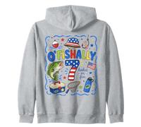 O'Fishally, garçon de 7 Ans, Funny Fishing, 7e Anniversaire Sweat à Capuche