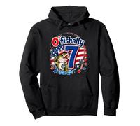 O'Fishally, garçon de 7 Ans, Funny Fishing, 7e Anniversaire Sweat à Capuche