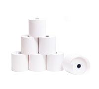 OFITURIA ® 100 Rollos Papel Térmico 57x65x12 mm Para Sumadora Impresora TPV, Sin Bisphenol A