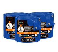 OFITURIA Bâche multiusage imperméable 2 x 3 m Bleu, Lot de 3 pièces, idéale pour Couvrir et protéger Meubles et Objets au Jardin, en Camping et sur Chantier (2x3m, 3 pièces)