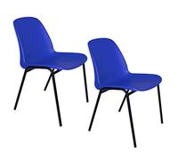 OFITURIA COM0523 Sin Ruedas, Polipropileno, Azul, 2 Sillas