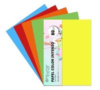 OFITURIA FAB-16249 Pack 100 Hojas Colores Intensos Tamaño A3 80g