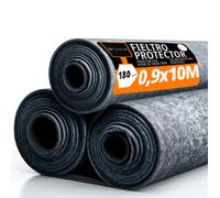OFITURIA Feutre de Protection pour Sol 90 cm x 10 m, 180 g/m², Lot de 3 pièces, idéal pour protéger Les sols Lors de travaux, Peinture et déménagement (90cmx10m, 3 pièces)