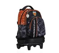 OFITURIA Grand sac à dos scolaire, sac à dos à roulettes, idéal pour l'école ou les voyages, deux grands compartiments avec double poignées, grande poche avant 320x140x460mm