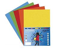 OFITURIA Pack 50 Cartulinas Colores Intensos Tamaño A3 180g, FUERTE