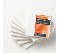 OFITURIA Panneau de Mousse Blanc A3 Adhésif (29.7x42 cm) Pack 12 u, Plaque de Polystyrène Expansé Léger et Rigide, Foamboard Polyvalent Facile à Couper, Idéal pour Bricolage et Maquettes, 5 mm