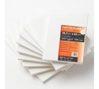 OFITURIA Panneau de Mousse Blanc A3 Adhésif (29.7x42 cm) Pack 2 u, Plaque de Polystyrène Expansé Léger et Rigide, Foamboard Polyvalent Facile à Couper, Idéal pour Bricolage et Maquettes, 5 mm