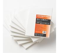 OFITURIA Panneau de Mousse Blanc A4 (21x29.7 cm) Pack 12 u, Plaque de Polystyrène Expansé Léger et Rigide, Foamboard Polyvalent Facile à Couper, Idéal pour Bricolage et Maquettes, 5 mm