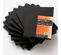 OFITURIA Panneau de Mousse Noir 40x60 cm Pack 2 u, Plaque de Polystyrène Expansé Léger et Rigide, Foamboard Polyvalent Facile à Couper, Idéal pour Bricolage, Maquettes et Expositions, 5 mm