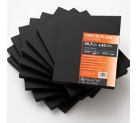 OFITURIA Panneau de Mousse Noir A3 (29.7x42 cm), Plaque de Polystyrène Expansé Léger et Rigide, Foamboard Polyvalent Facile à Couper, Idéal pour Bricolage et Maquettes, Haute Qualité, 5 mm