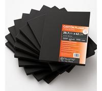 OFITURIA Panneau de Mousse Noir A3 Adhésif (29.7x42 cm) Pack 6 u, Plaque de Polystyrène Expansé Léger et Rigide, Foamboard Polyvalent Facile à Couper, Idéal pour Bricolage et Maquettes, 5 mm
