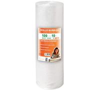 OFITURIA Papier Bulles Emballage 100cm x 10m - Kit de Base Rouleau Film Bulles Transparent pour Protection Colis - Papier Bulle Résistant Réutilisable Maison et Expéditions