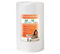 OFITURIA Papier Bulles Emballage 50cm x 10m - Kit de Base Rouleau Film Bulles Transparent pour Protection Colis - Papier Bulle Résistant Réutilisable Maison et Expéditions