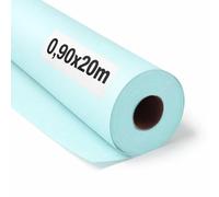 OFITURIA Papier Kraft Bleu pastel - Rouleau 0,90x20m - 3 Rouleaux - Papier cadeau et d’emballage pour colis, DIY et déménagement; résistant, facile à couper, idéal pour loisirs créatifs