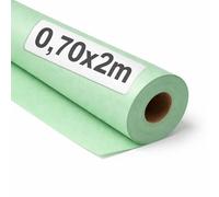 OFITURIA Papier Kraft Vert pastel - Rouleau 0,70x2m - 6 Rouleaux - Papier cadeau et d’emballage pour colis, DIY et déménagement; résistant, facile à couper, idéal pour loisirs créatifs