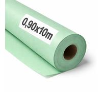 OFITURIA Papier Kraft Vert pastel - Rouleau 0,90x10m - 6 Rouleaux - Papier cadeau et d’emballage pour colis, DIY et déménagement; résistant, facile à couper, idéal pour loisirs créatifs