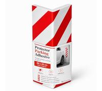 OFITURIA Protection Angle Garage Adhésive 40x20 cm Blanc/Rouge, Protection Poteau Garage, Mousse Antichoc, Protection Murale Garage (1 unité, 40x20 cm, Blanc/Rouge)