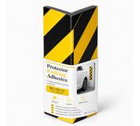 OFITURIA Protection Angle Garage Adhésive 40x20 cm Noir/Jaune, Protection Poteau Garage, Mousse Antichoc, Protection Murale Garage (1 unité, 40x20 cm, Noir/Jaune)