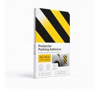 OFITURIA Protection Garage Adhésive Droite 24x18 cm Noir/Jaune, Protection Murale Garage, Mousse Protection Garage, Protection Voiture Mur (1 unité, 24x18 cm, Noir/Jaune)